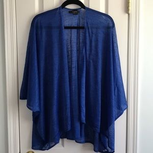 Open Cardigan - Shimmery Royal Blue